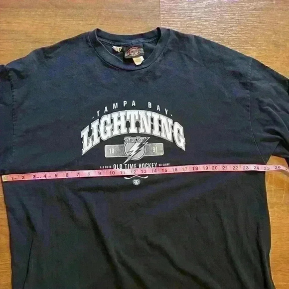 Vintage Tampa Bay Lightning Navy Adult XXL Long Sleeve NHL Hockey T-Shirt - Picture 6 of 10